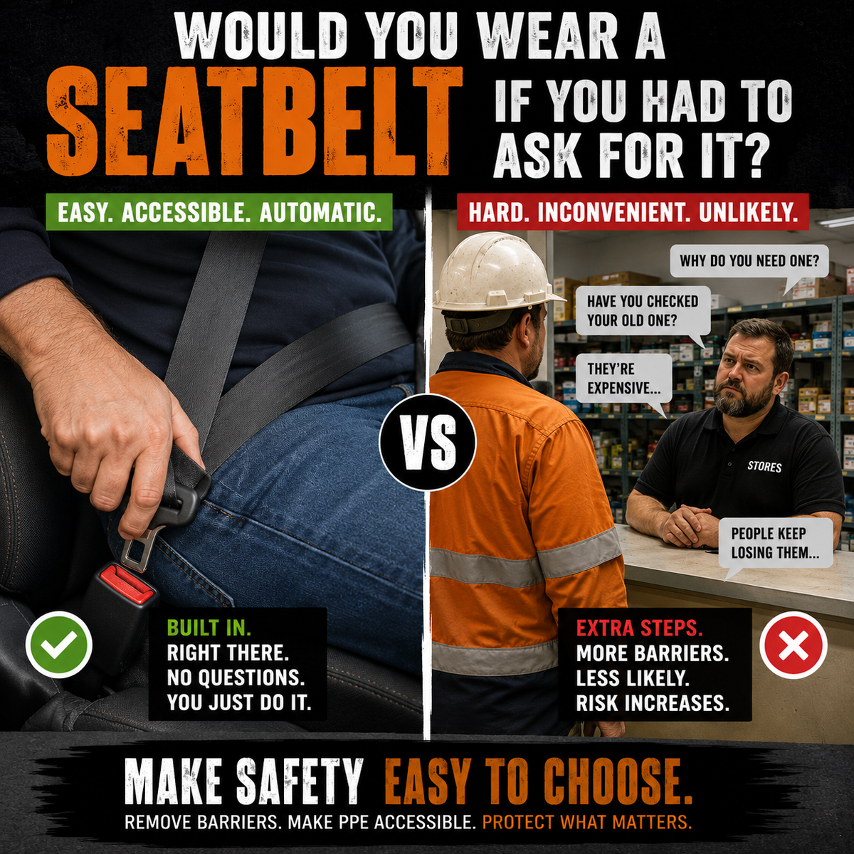 Why Do We Make PPE Harder to Access Than a Seatbelt?