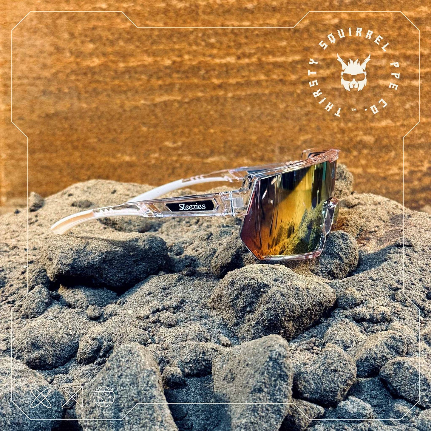 Steezies - Safety Glasses - Pink Frame With Pink Lens