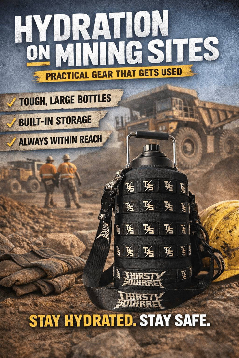 Hydration on Mining Sites: Practical Gear That Gets Used - Thirsty Squirrel