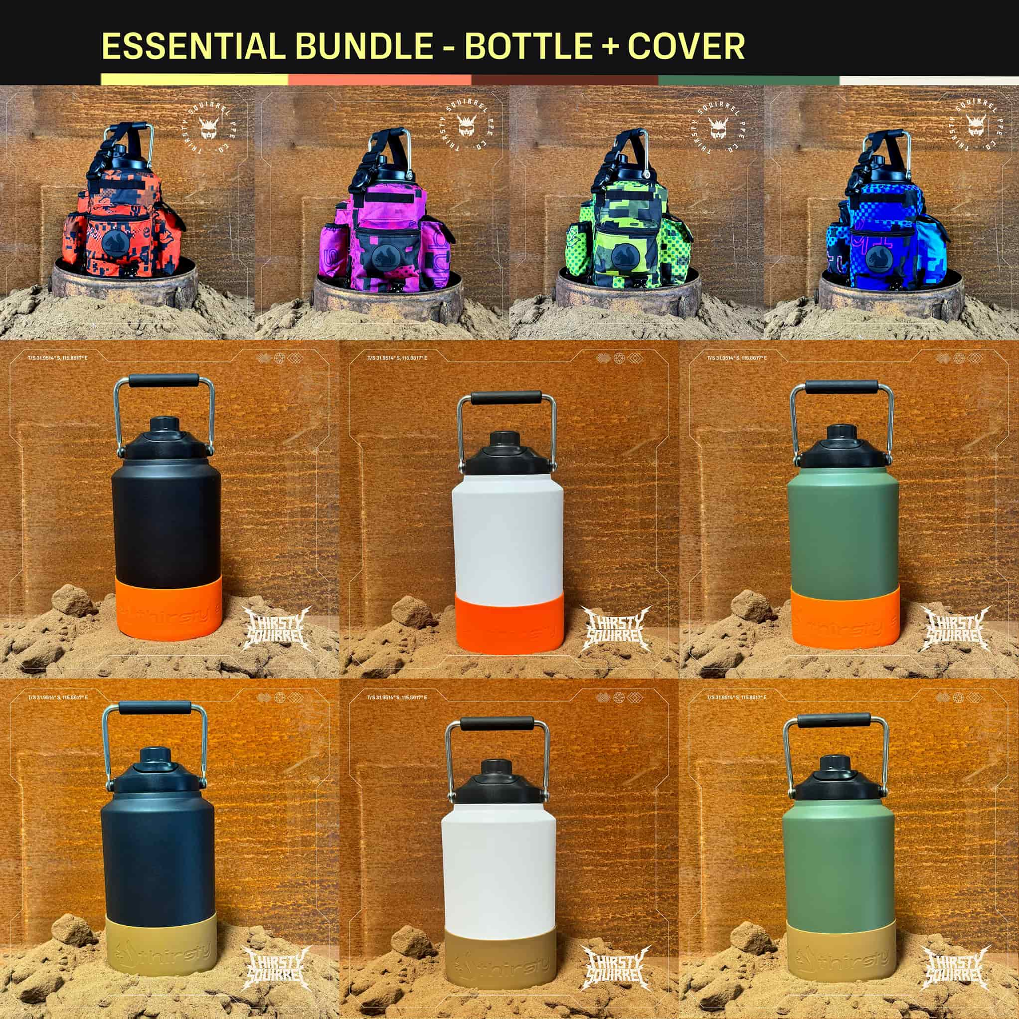 ESSENTIALS BUNDLE — BOTTLE + COVER
