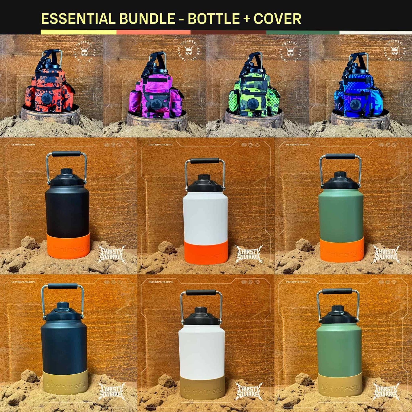 ESSENTIALS BUNDLE — BOTTLE + COVER