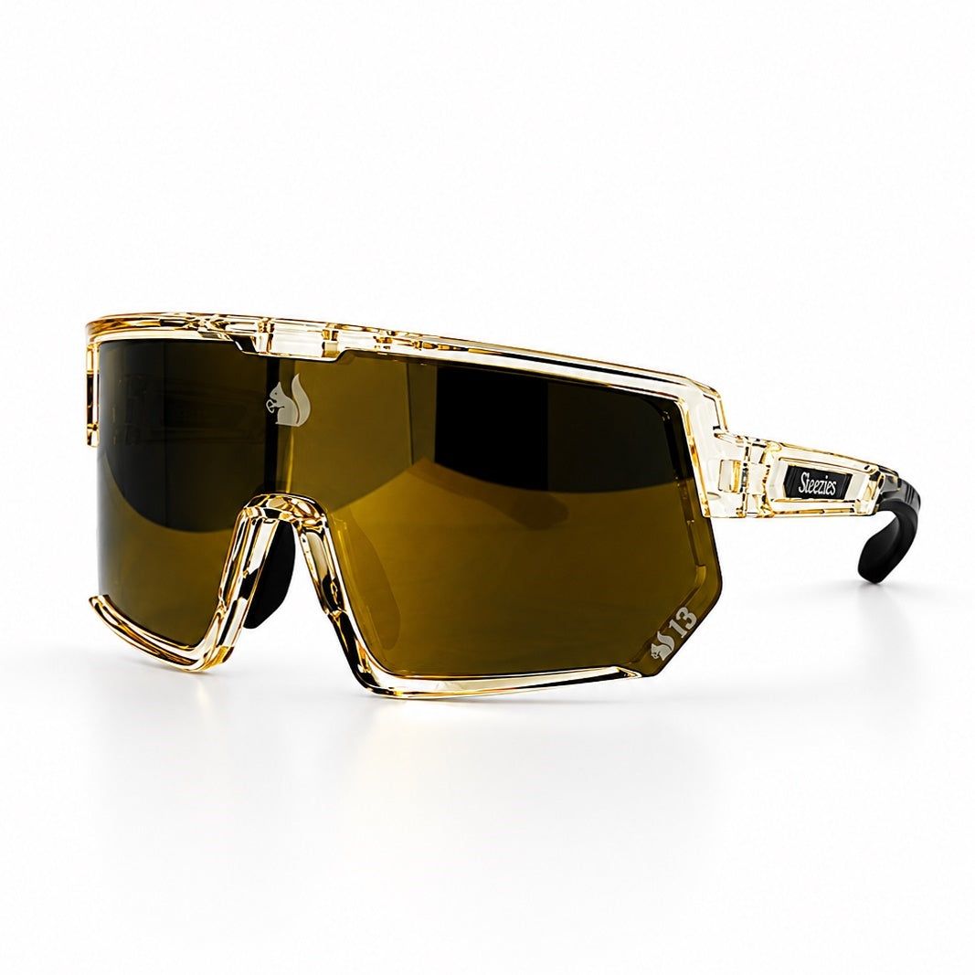 Steezies Safety Glasses | Gold Frame | AS/NZS 1337.1