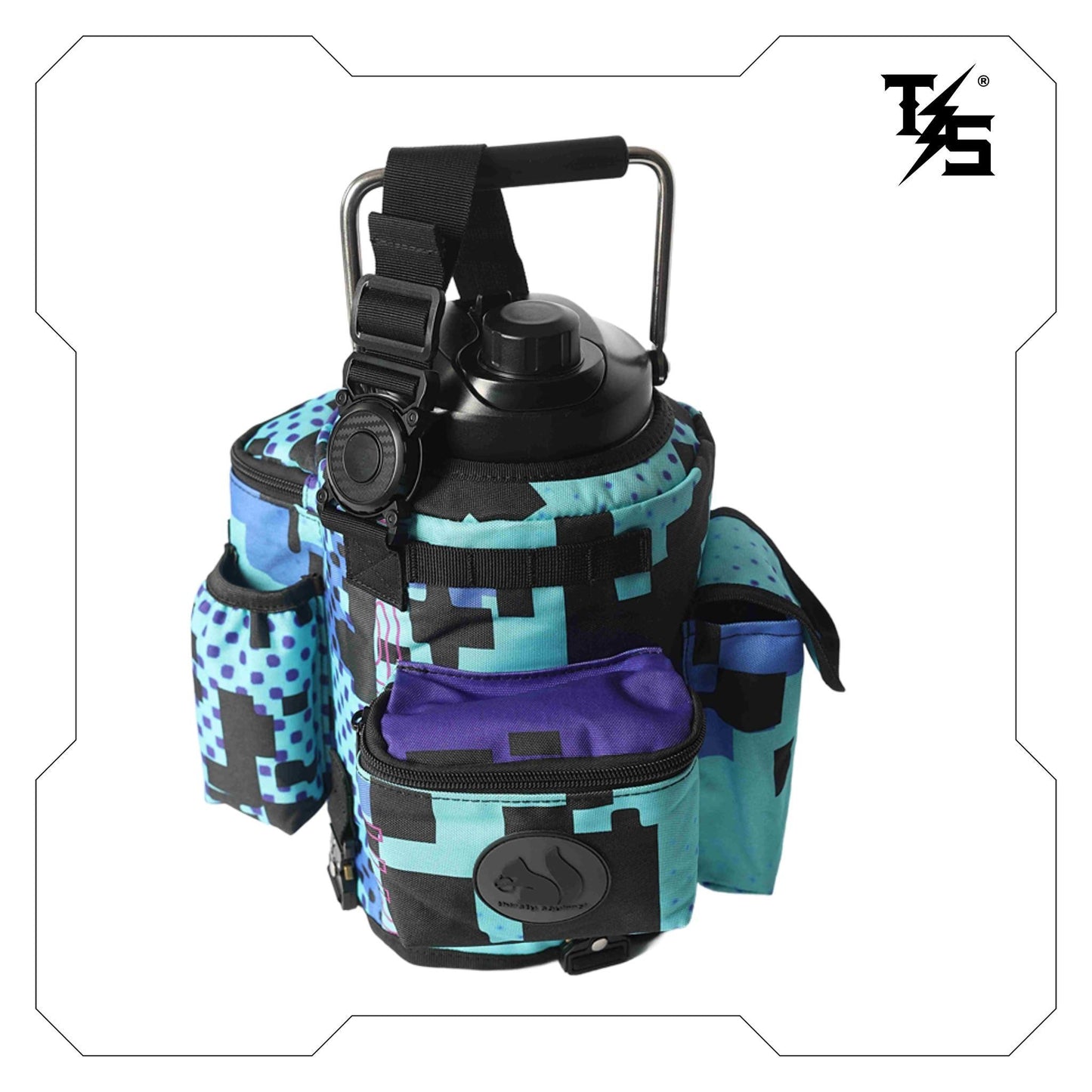 Bottle Cover Blue Camo OG – Thirsty Squirrel | Fits 3.8L