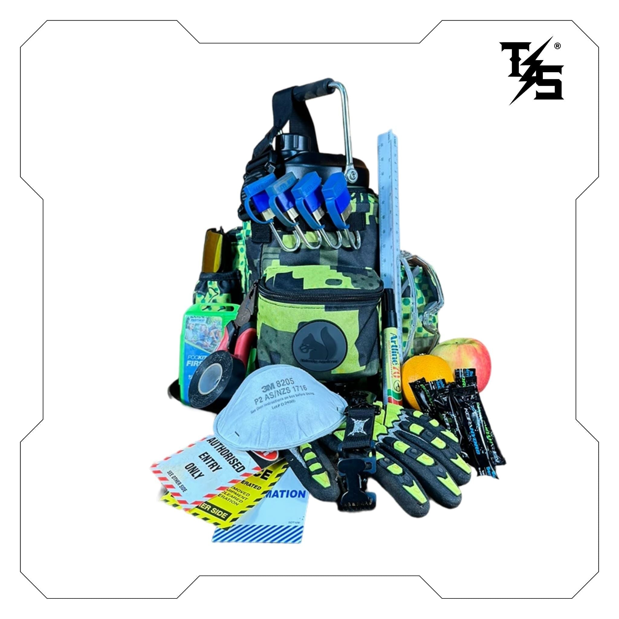 Bottle Cover Green & Yellow Camo OG – Thirsty Squirrel | Fits 3.8L