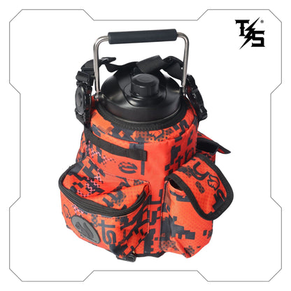 Bottle Cover Orange Camo OG – Thirsty Squirrel | Fits 3.8L