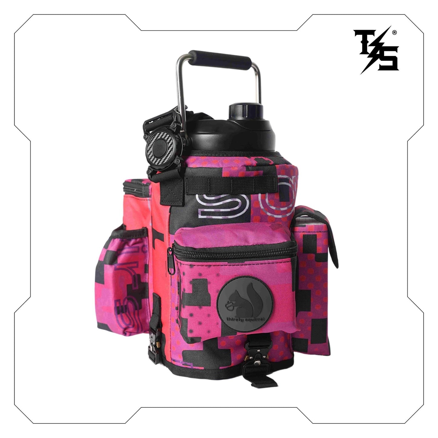 Bottle Cover Pink Camo OG – Thirsty Squirrel | Fits 3.8L