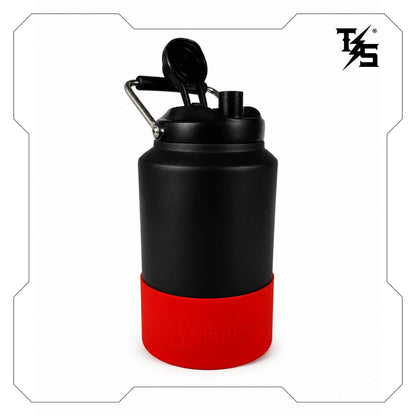 3.8L Water Bottle | Black & Orange