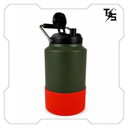 3.8L Water Bottle | Green & Orange