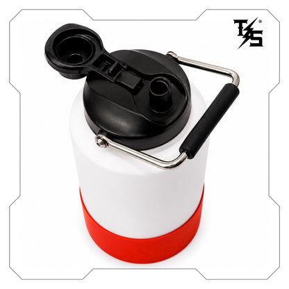 3.8L Water Bottle | White & Orange