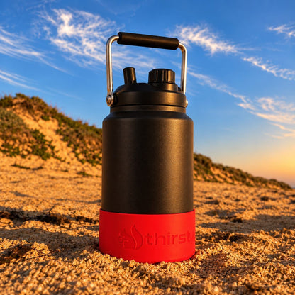 3.8L Water Bottle | Black | Thirsty Squirrel