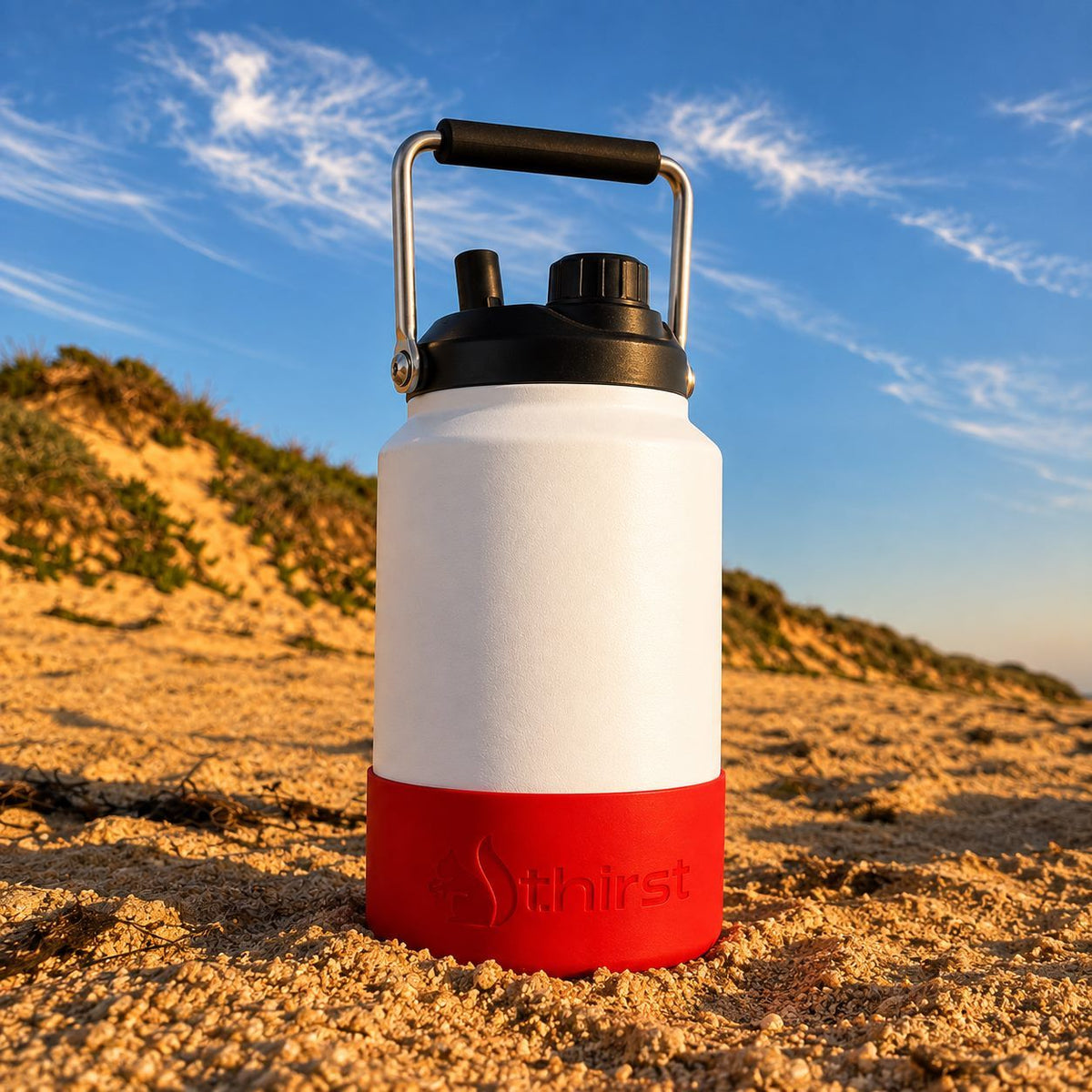 3.8L Water Bottle | White | Thirsty Squirrel