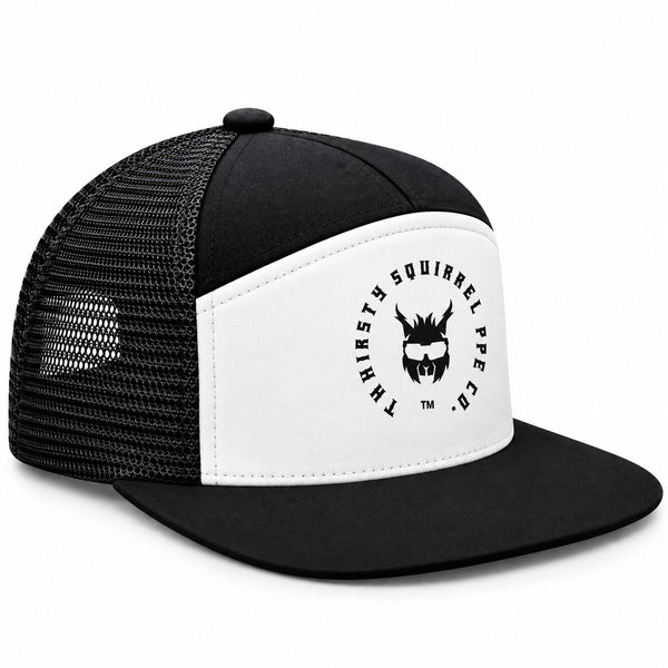 Thirsty Squirrel Snapback Cap - Black / Cream