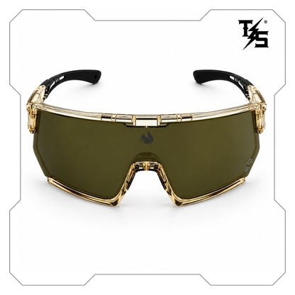 Steezies - Safety Glasses | AS/NZS 1337.1 , Gold Frame , Gold Lens.