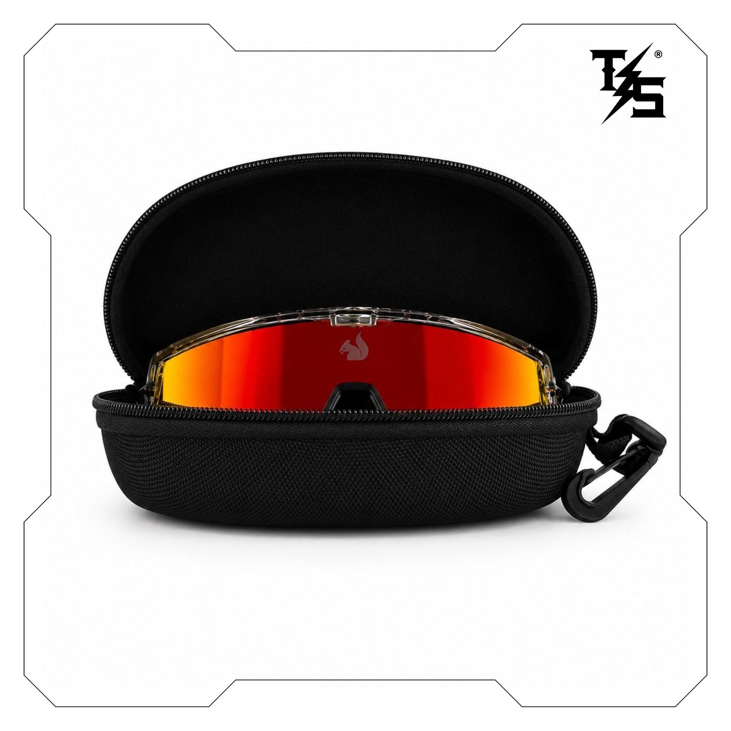 Steezies  - Safety Glasses | AS/NZS 1337.1 Certified , Gold Frame , Red Lens