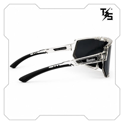 Steezies  - Safety Glasses | AS/NZS 1337.1 Certified , Clear Frame , Silver Lens.