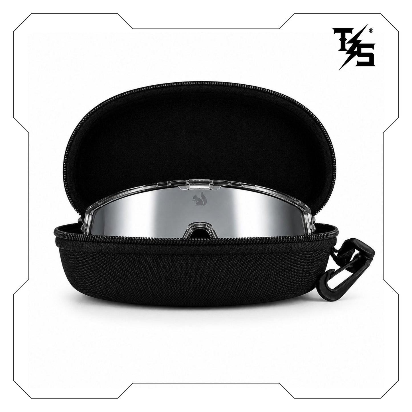 Steezies  - Safety Glasses | AS/NZS 1337.1 Certified , Clear Frame , Silver Lens.
