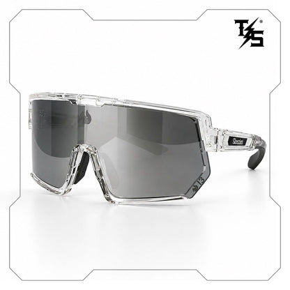 Steezies  - Safety Glasses | AS/NZS 1337.1 Certified , Clear Frame , Silver Lens.