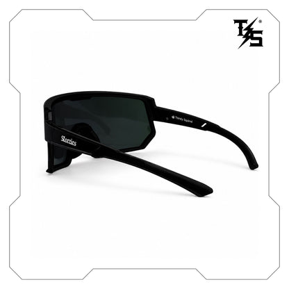 Steezies  - Safety Glasses | AS/NZS 1337.1 , Black Frame , Green/Blue Lens
