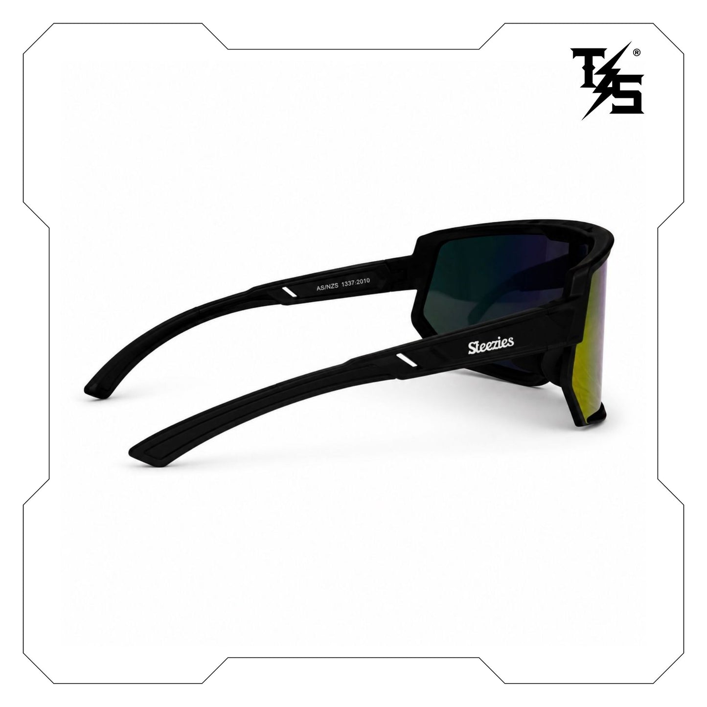 Steezies  - Safety Glasses  | AS/NZS 1337.1 , Black Frame With Pink Lens