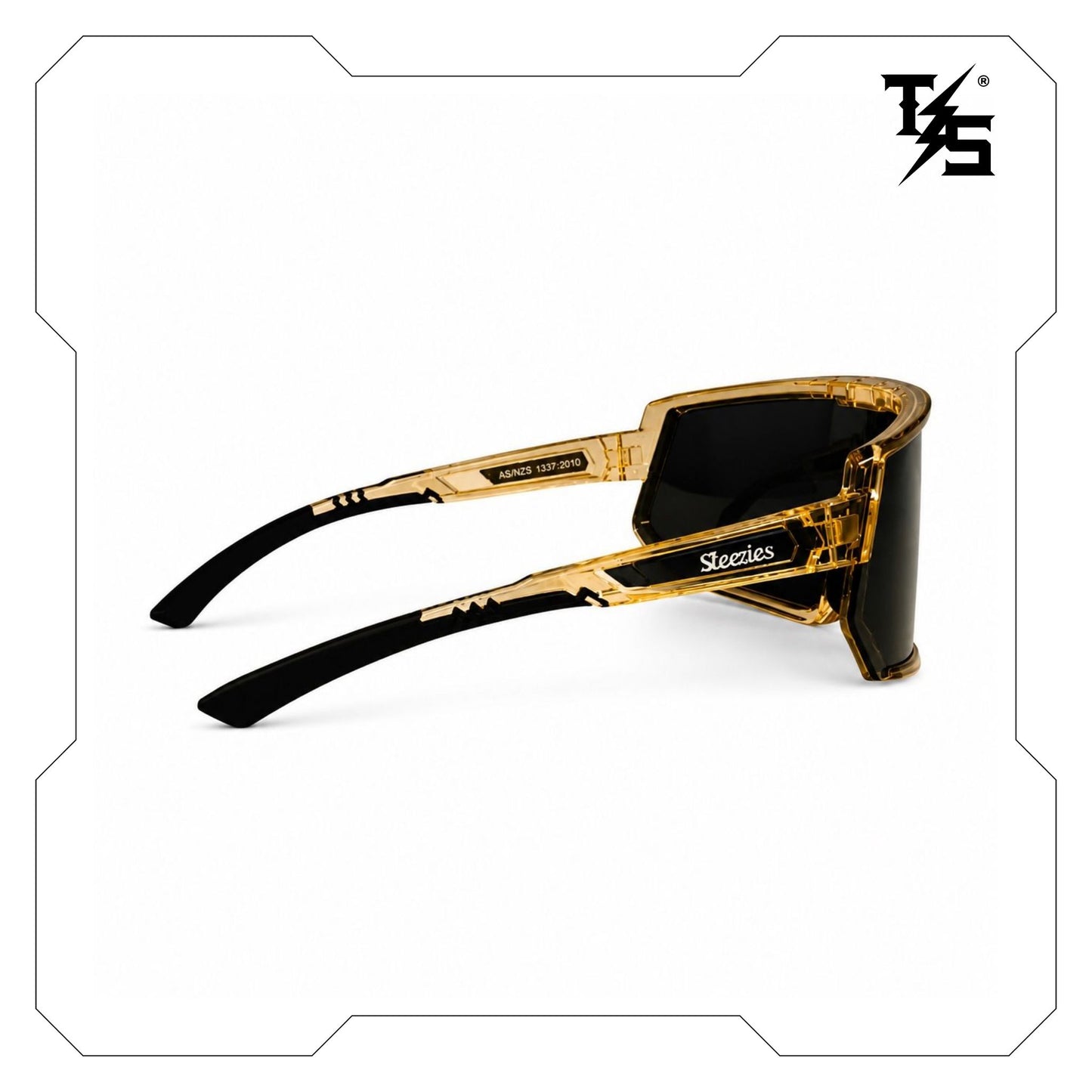 Steezies - Safety Glasses | AS/NZS 1337.1 , Gold Frame , Gold Lens.