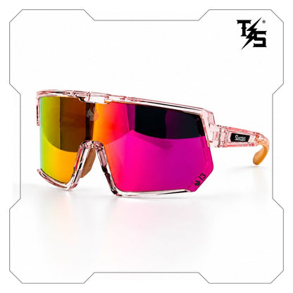 Steezies  - Safety Glasses  | AS/NZS 1337.1 , Pink Frame , Pink Lens