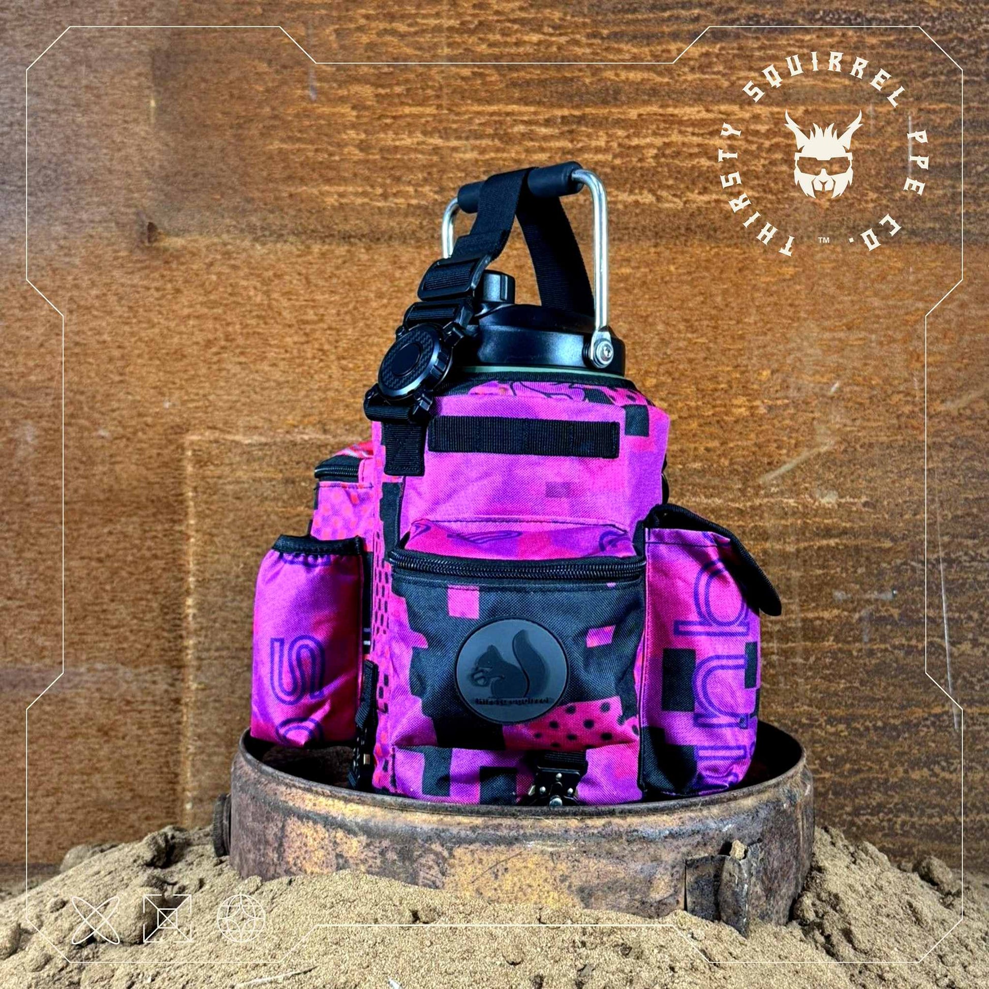 Thirsty Squirrel OG Water Bottle Cover Pink Camo