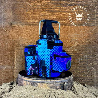 Water Bottle Cover , Blue Camo – Thirsty Squirrel OG | Fits 3.8L Bottle