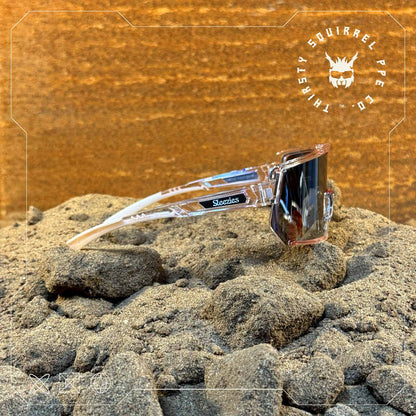Steezies - Safety Glasses - Pink Frame With Silver Lens