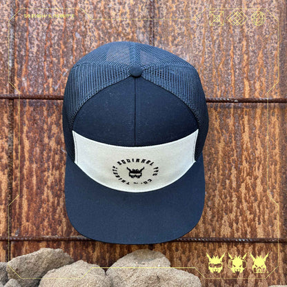 Thirsty Squirrel Black and white Snapback Cap
