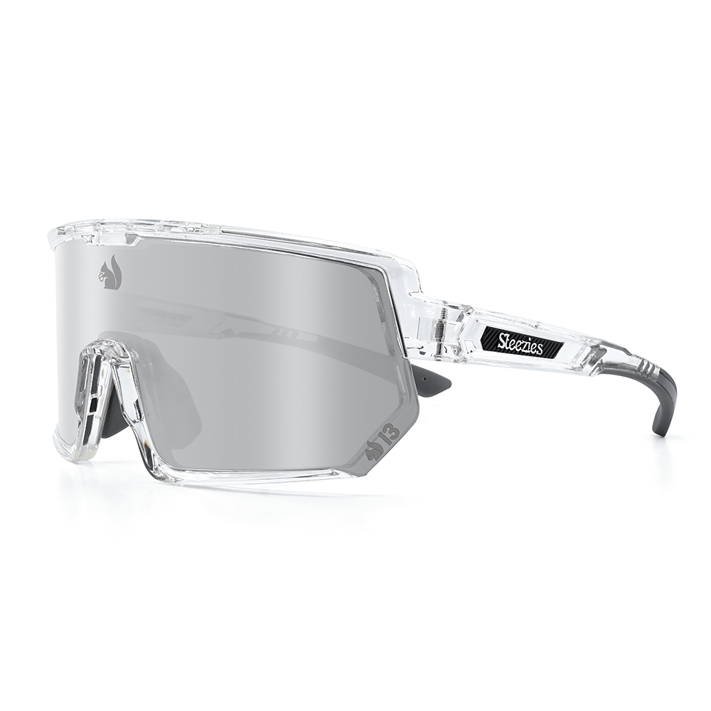 Thirsty Squirrel Steezies - Safety Glasses - AS 1337 Complaiant  -  Clear frame with silver lens
