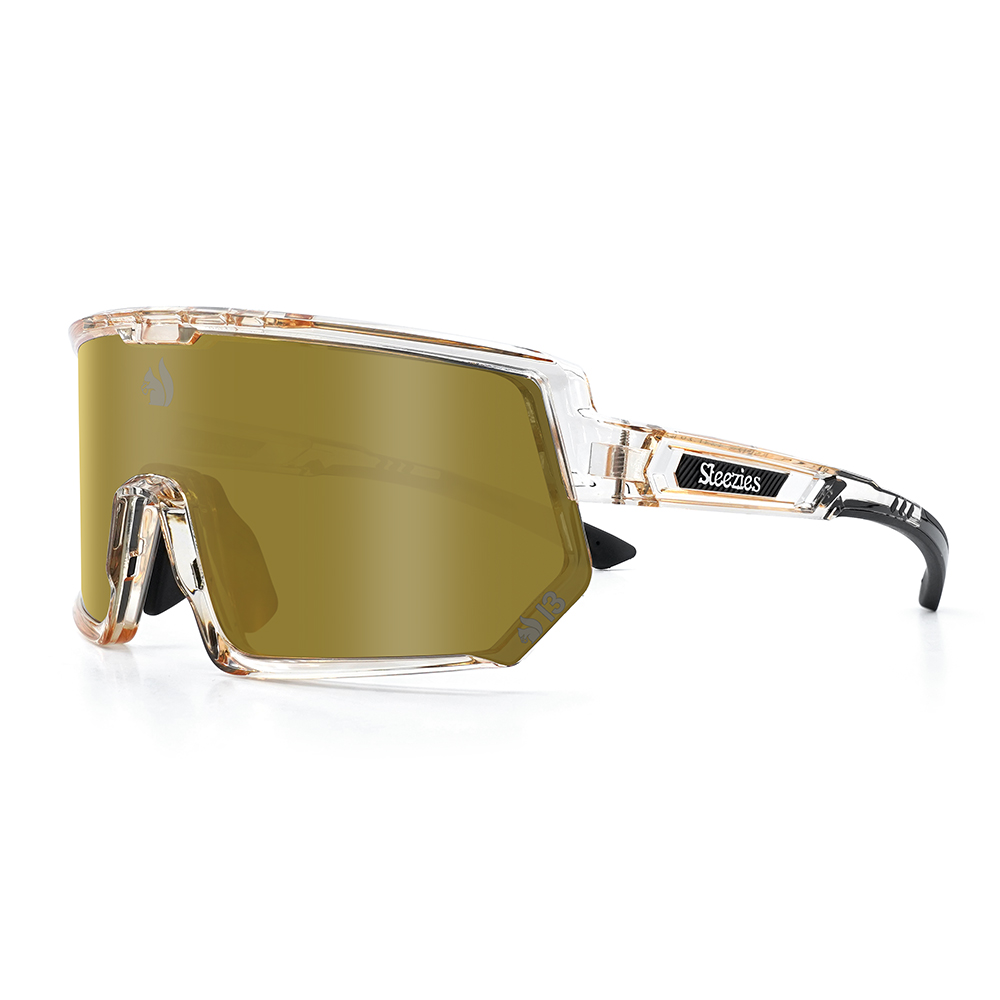 Thirsty Squirrel Steezies - Safety Glasses - AS 1337 Complaiant  -  gold frame with gold lens