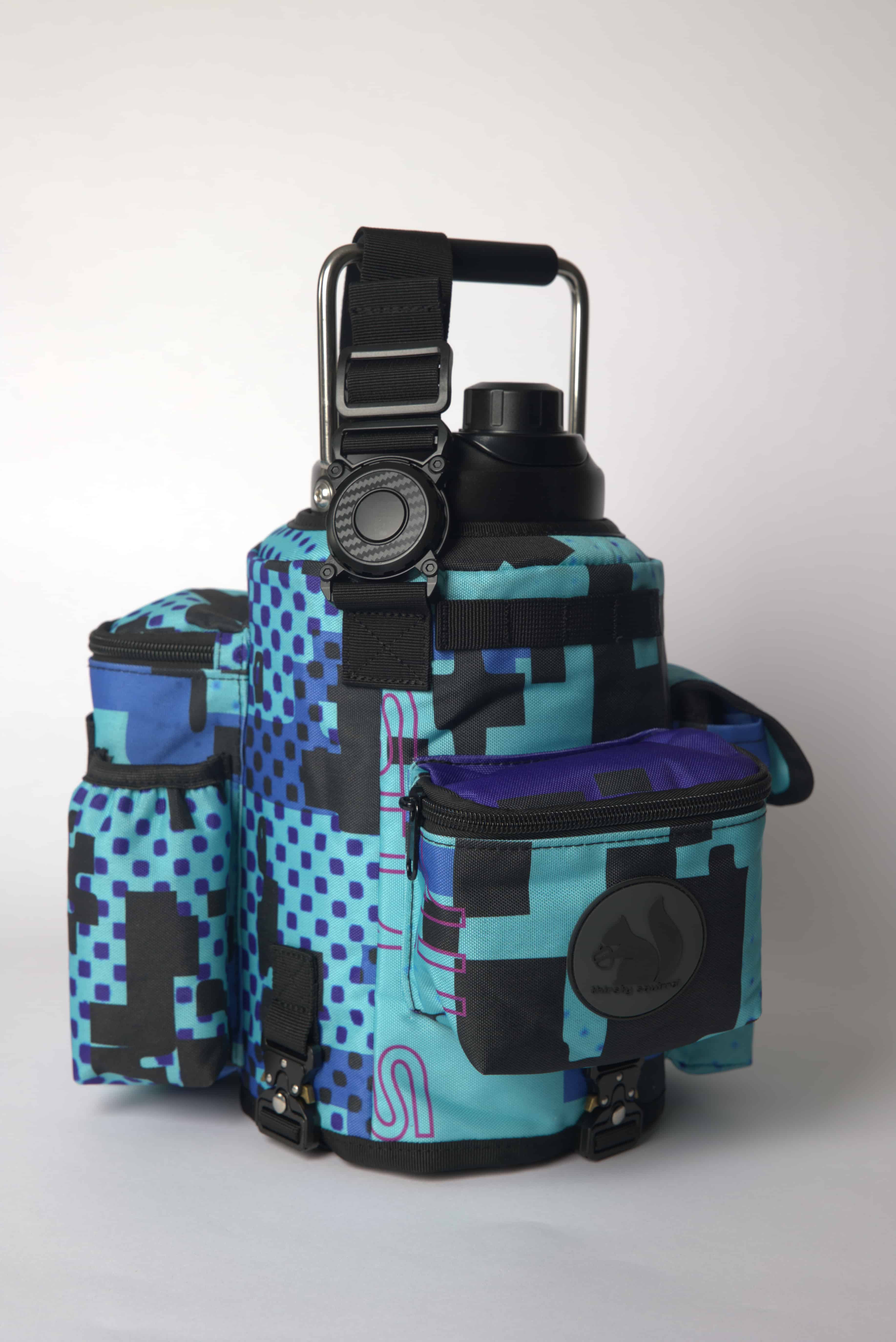 Thirsty Squirrel OG water Bottle Cover- Camo Blue